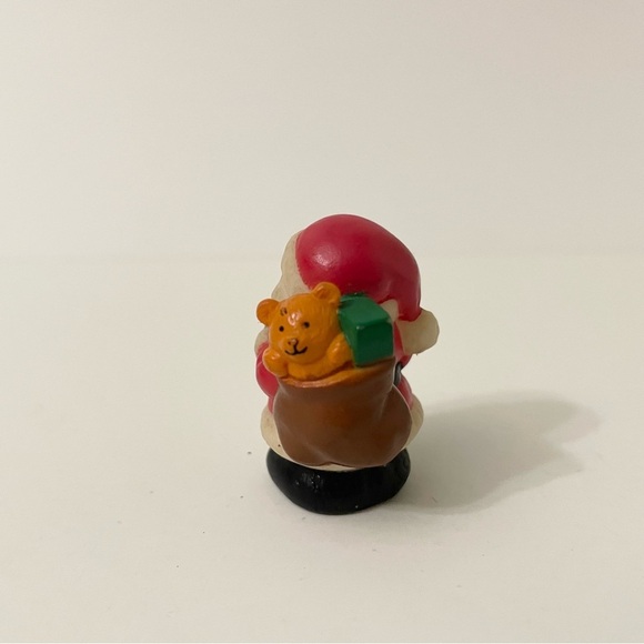 Vintage Santa Claus Bendy Figure and 1984 Santa Pencil Topper - Picture 4 of 16